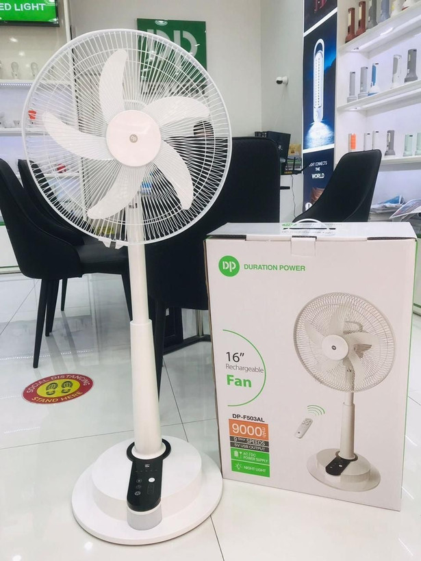 پنکه شارژی و برقی ایستاده DP دی پی ۱۶ اینچی مدل DP-F503AL